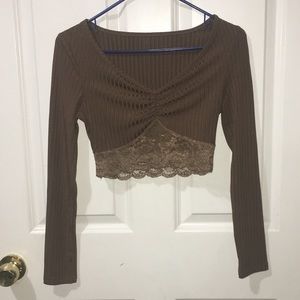 Brown SHIEN shirt size xs